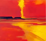 Bernd Zimmer, Namib. Sonne, 1999, Acryl auf Leinwand