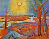 Bruno Krauskopf, Sonne über dem Hudson River