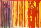 Big Hotel Telefonzelle by Karl Horst Hödicke, 1988, Kunstharz auf Leinwand, sold Nov 2009