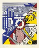 Roy Lichtenstein, Industry and the Arts (II), 1969, Farbserigraphie auf Velin (Wasserzeichen: C.M. FABRIANO - 100/100 COTONE)