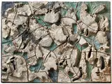 Stan Bitters, Low relief mural, 1967, Glazed ceramic