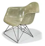 Charles and Ray Eames, Lounge Armchair, 1950, Seafoam green molded fiberglass with wire rod base