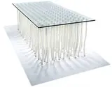 Fabio Novembre, Org Console/Dining table, 2001, Polypropylene rope, steel, glass