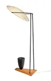 Mitchell Bobrick, Control Light, c. 1949, Enameled metal, ash, glazed pottery