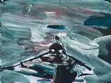 Roger Herman, Untitled (Man in Row Boat)
