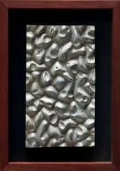 Malcolm Leland, Group of Earthworks reliefs (3), 1963-65, Anodized aluminum
