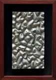 Malcolm Leland, Group of Earthworks reliefs (3), 1963-65, Anodized aluminum