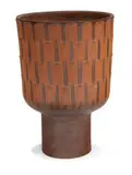Planter by David Cressey, c. 1963, Glazed ceramic with Ribbed texture, sold Oct 2012