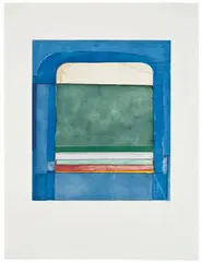 Richard Diebenkorn, Blue Surround, 1982, Spitbite aquatint and drypoint on Rives