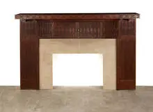 Chicago School, Fireplace surround, c. 1892, Pierced and solid oak