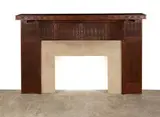 Chicago School, Fireplace surround, c. 1892, Pierced and solid oak