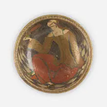 René Buthaud, Bowl, c. 1925, glazed and gilt stoneware