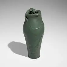 Rare and Early Lorelei vase, 1902 by Artus Van Briggle for Van Briggle Pottery, 1902, glazed earthenware, sold Jan 2024