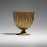 Josef Hoffmann, Vase, c. 1920, patinated brass