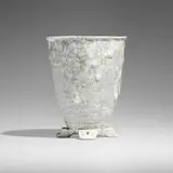 Adelaide Robineau, Exceptional vase with Aztec style feet