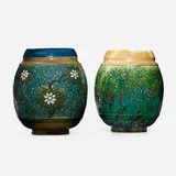 Ernest Chaplet for Haviland & Co., Vases, set of two, c. 1883, glazed porcelain