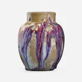 Ernest Chaplet, Vase, c. 1890, oxblood drip-glazed stoneware
