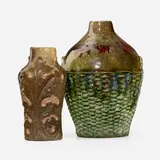 Albert Dammouse, Vases, set of two, c. 1900, glazed stoneware