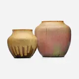 Auguste Delaherche, Vases, set of two, c. 1904, glazed stoneware