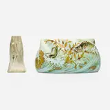 Clément Massier and Delphin Massier, Vases, set of two, c. 1900, faience