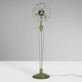 Edgar T. Ward's Sons Co., Zephyr floor fan, 1929, enameled and chrome-plated steel, aluminum