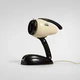 Hanau, Sollux table lamp, c. 1945, Bakelite, enameled aluminum, glass