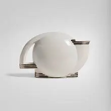 Paul Schreckengost, Teapot, 1938, glazed and painted stoneware