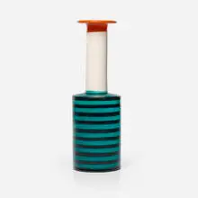 Vase by Ettore Sottsass, 1958 / 2001, glazed stoneware, sold Nov 2025
