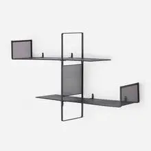 Mathieu Matégot, Wall shelf, c. 1950, perforated and enameled steel