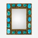 Creaciones Gobesso, Wall mirror, c. 1965, resin, glass