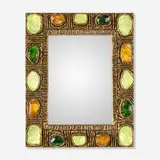 Creaciones Gobesso, Wall mirror, c. 1965, resin, glass
