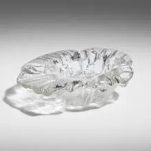 Ashtray by Blenko Glass Company, c. 1965, glass, sold Nov 2025