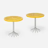 Modern, Lemon Slice occasional tables, pair