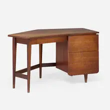 Bertha Schaefer, Desk, model 2162, c. 1955, walnut