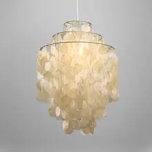 Verner Panton, Early Fun 1 DM chandelier, 1964, chrome-plated metal, stainless steel, mother-of-pearl