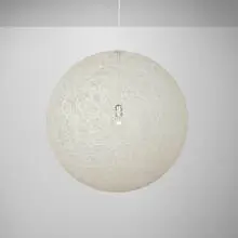 Bertjan Pot, Random Light II hanging lamp, 2001, epoxy resin over fiberglass, chrome-plated steel