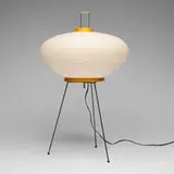 Isamu Noguchi, Akari light sculpture, model 9AD, 1952 / 2015, washi paper, bamboo, enameled steel, cane, rubber