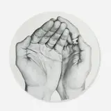 Jr and Prune Nourry, Je te mangerais dans la main dinner plate, 2013, transfer-printed porcelain