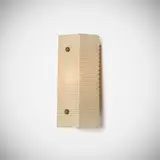 attribution Pierre Guariche, Sconce, c. 1960, lacquered steel, parchment, brass