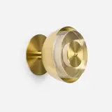 Riloh, Sconce, c. 2020, brass, glass