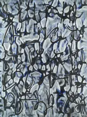 Jean Cortot, 'Escriture', oil on canvas
