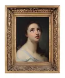 Jean-Baptiste Greuze, Portrait of a lady, said to be Madame Genevieve Brossard de Beaulieu,, oil on canvas