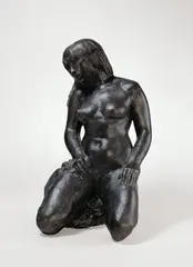 Kniende by Waldemar Grzimek, 1976, Bronze mit schwarzer Patina. Höhe: 58,5 cm (23 in.), sold Jun 2010