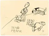 Paul McCarthy, Dead Penis“ / „Yellow Swing“ / „Coma, 1997, 3 Lithographien, jeweils auf chamoisfarbenem Rives-Velin
