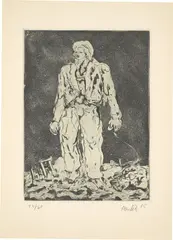 Der Hirte by Georg Baselitz, 1965, Radierung auf Papier, sold Sep 2023
