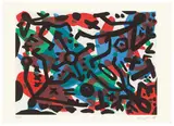 A. R. Penck, Berlin Suite, 1990, Original-Leinenkassette mit 10 Farbaquatinten, jeweils auf Bütten