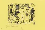 Lyonel Feininger, Gespenster, 1919, Holzschnitt auf Seidenpapier