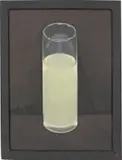 Peter Dreher, DAS GLAS VOR SCHWARZ, ZU DREI VIERTELN MIT EINER MISCHUNG AUS 1 TEIL PERNOD ZU 5 TEILEN WASSER GEFÜLLT