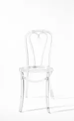 Rita McBride, Chair (clear), 2000, Muranoglas, Plastikband