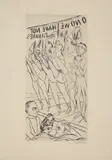 Max Beckmann, Varieté, 1924, Kaltnadel auf Japan